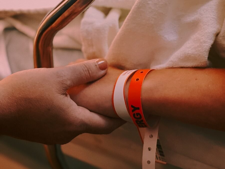 bracelets en hopital couleur